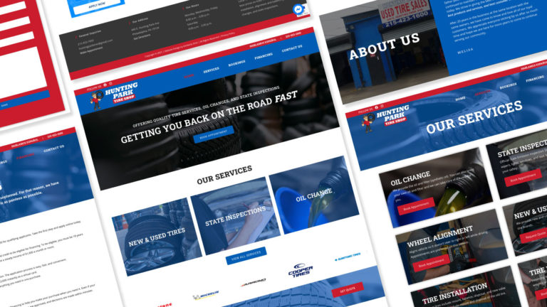 Tire Shop Brand and Website Design