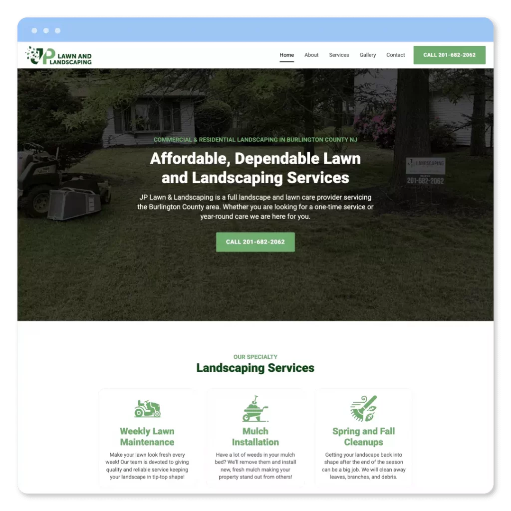 Website Design, Landscaping Website Design
