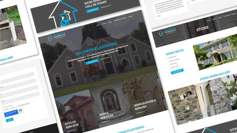 Stucco Contractor Brand and Website Design